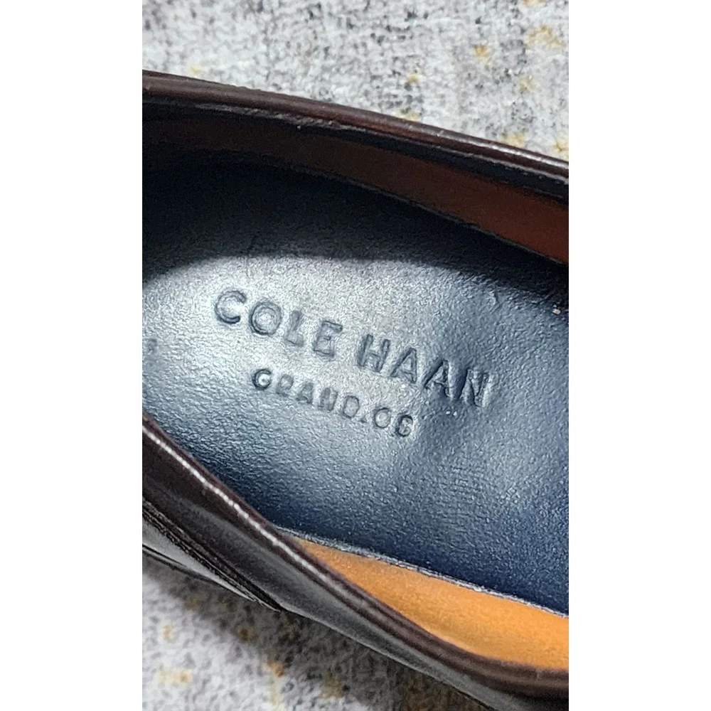 Cole Haan Men's Grand.0S Brown Leather Lace Up Oxfords Size 12 M  743 02